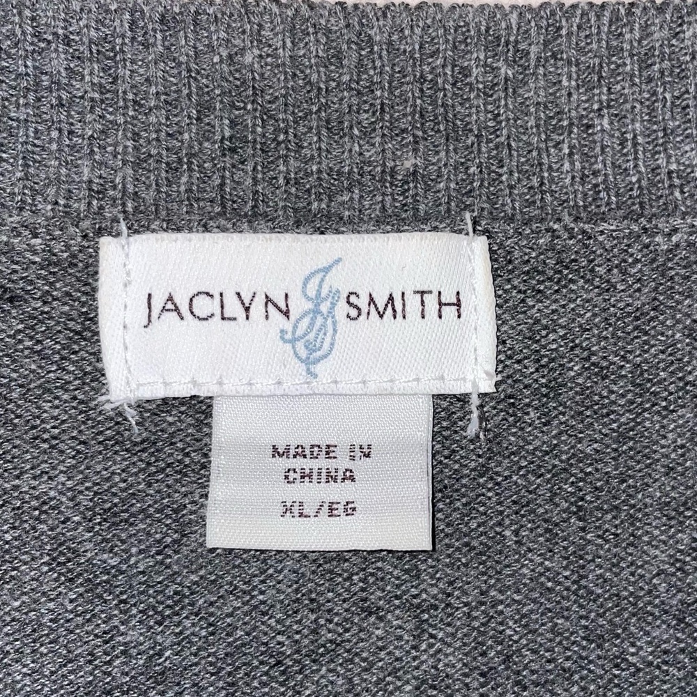 Jaclyn Smith French Bulldog Crew Neck Lightweight Sweater Size XL - Picture 2 of 6